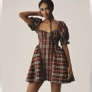 Anthropologie Puff Sleeve Dress